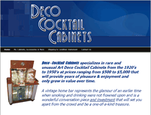 Tablet Screenshot of deco-cocktailcabinets.com